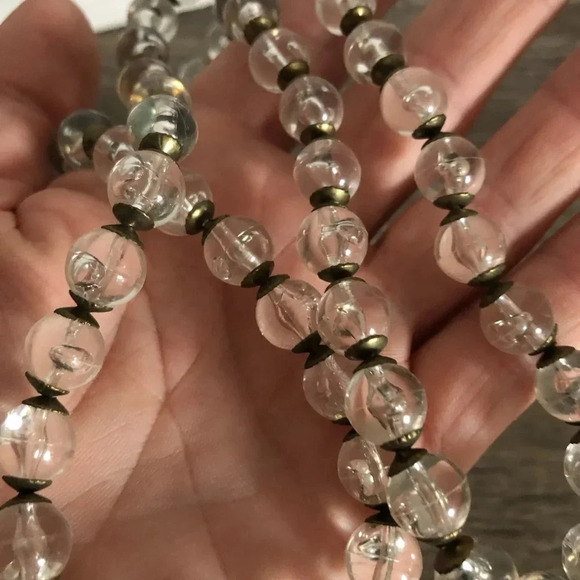 Vtg Lucite Beaded Necklace - Picture 8 of 11